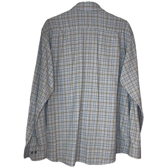 Rick Pallack Plaid Long Sleeve Shirt Size: Large. Made in Italy - Picture 2 of 3